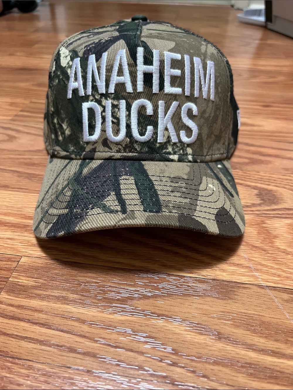 Anaheim Ducks Camo Adjustable Hat
